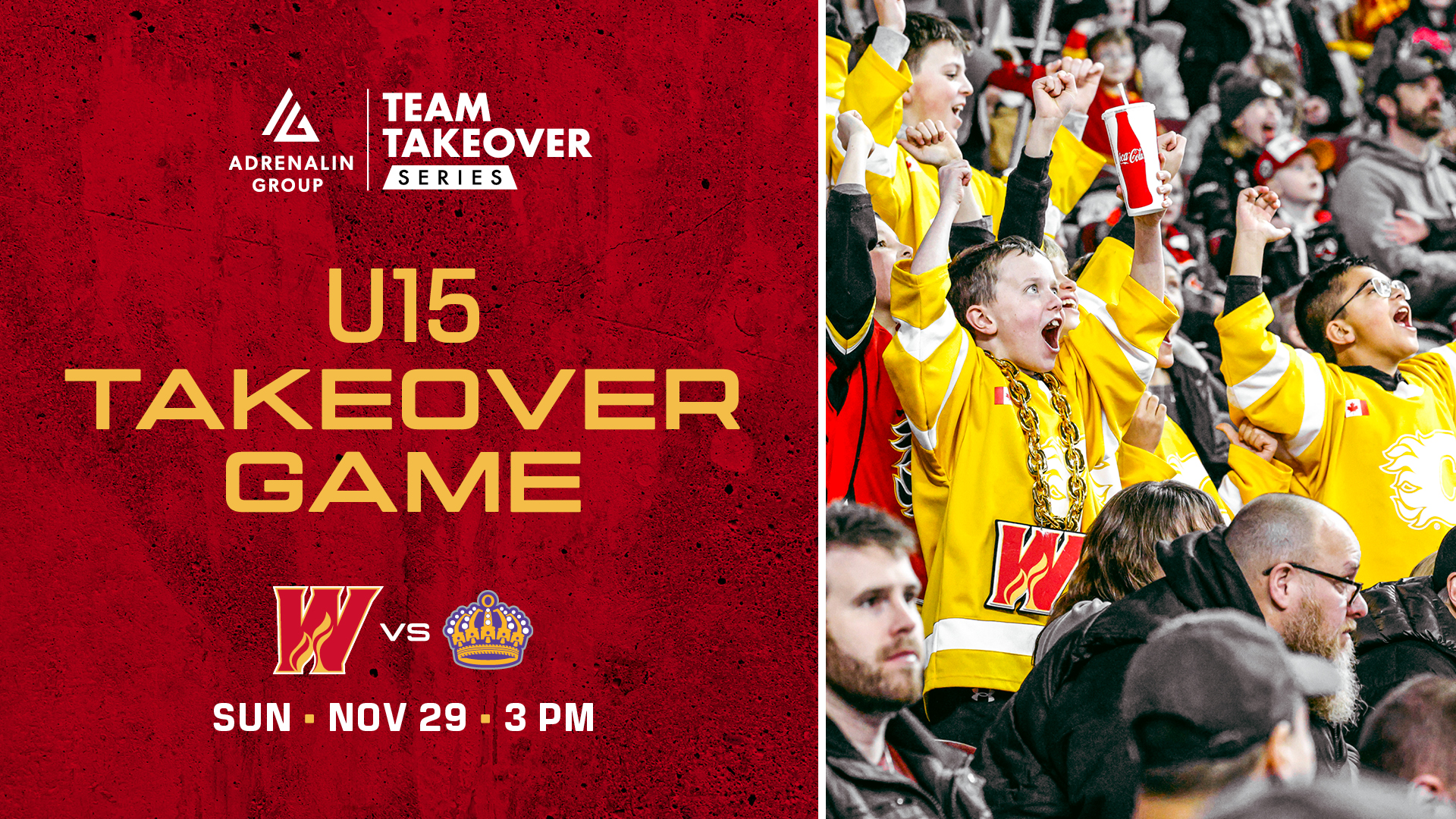 U15 Takeover Game • Sunday, Nov 29, 2026 • 3:00PM